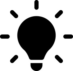 Idea, think, idea, bulb, brainstorm