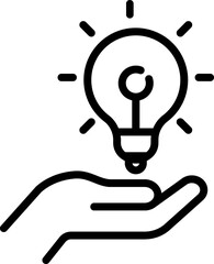 Idea, think, idea, bulb, brainstorm