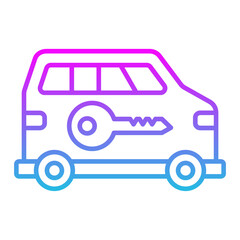 Van Line Gradient Icon