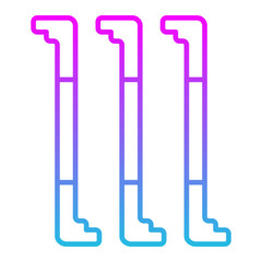 Tension Line Gradient Icon