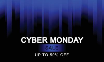 Cyber monday background. Design with modern