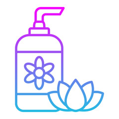 Lotion Line Gradient Icon
