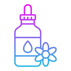 Essential Oil Line Gradient Icon