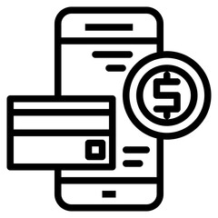 ecommerce line icon style