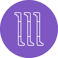 Tension Multicolor Circle Line Inverted Icon