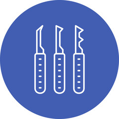 Extractor Multicolor Circle Line Inverted Icon
