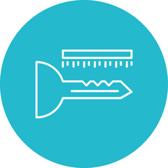 Key Structure Multicolor Circle Line Inverted Icon