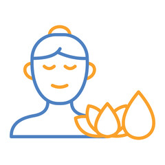 Freshness Blue And Orange Line Icon