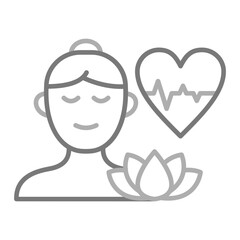Health Greyscale Line Icon
