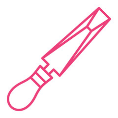 Chisel Multicolor Line Icon