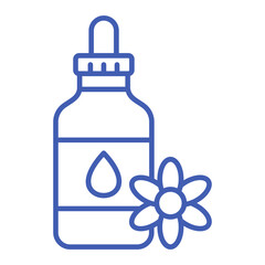 Essential Oil Multicolor Line Icon