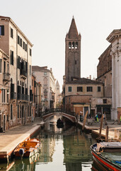 Fototapeta na wymiar charming canal in Venice, Italy