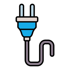 Plug Filled Line Icon