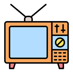 Television Filled Line Icon