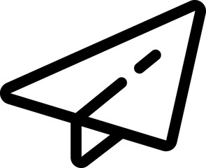 Paper plane, messenger icon. Send message