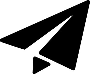 Paper plane, messenger icon. Send message