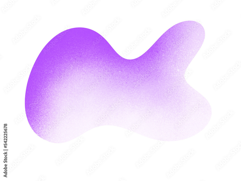 Poster Abstract shape in Gradient color and grain texture for design ornament and elements