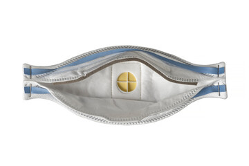 Reverse side of dust mask for respiratory protection
