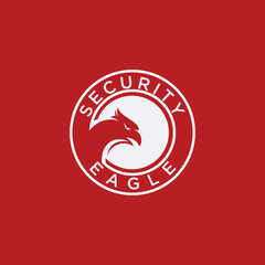 Obraz premium Eagle vector logo, eagle protection eagle logo template design with vector shield combination,