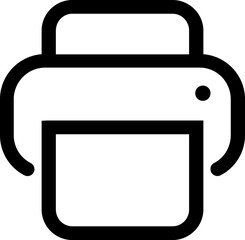 Printer line icon