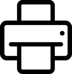 Printer line icon