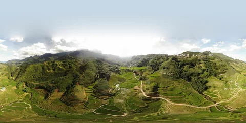Photo sur Plexiglas Été 360 shot of a green landscape in Bali, Indonesia