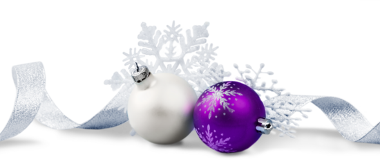 Christmas decorations isolated  on white background