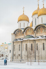  Dormition Cathedral in winter Moscow