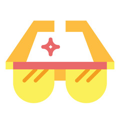 sunglasses flat icon style