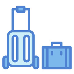 suitcase two tone icon style
