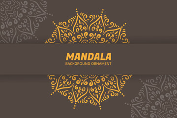 Mandala ornament background design vector