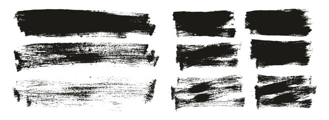 Flat Paint Brush Thin Long & Short Background Mix High Detail Abstract Vector Background Mix Set 