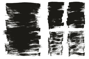 Flat Paint Brush Thin Long & Short Background Mix High Detail Abstract Vector Background Mix Set 