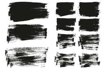 Flat Paint Brush Thin Long & Short Background Mix High Detail Abstract Vector Background Mix Set 