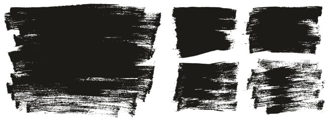 Flat Paint Brush Thin Long & Short Background Mix High Detail Abstract Vector Background Mix Set 