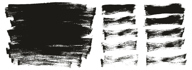 Flat Paint Brush Thin Long & Short Background Mix High Detail Abstract Vector Background Mix Set 