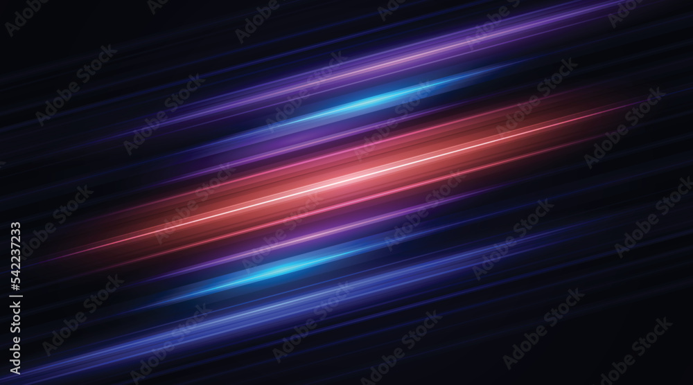 Aufkleber Abstract speed line background. Dynamic motion speed of light. Technology velocity movement pattern for banner or poster design. Vector EPS10.