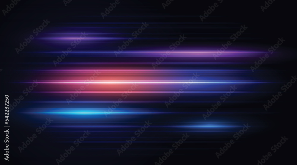 Aufkleber Abstract speed line background. Dynamic motion speed of light. Technology velocity movement pattern for banner or poster design. Vector EPS10.