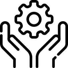 Service, Repair line icon