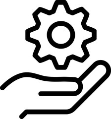 Service, Repair line icon