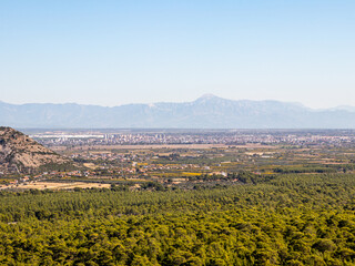 Fototapeta na wymiar top view of antalya city in turkey