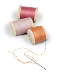Spools of Thread and Needle