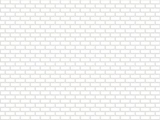 Seamless white brick wall for background and Textured pattern for continuous repeating, Backdrop for decorating products for advertising or interior decoration.Minimalist house wall - Vector