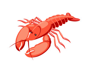 Lobster Isometric Illustration