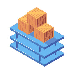 Warehouse Isometric Icon