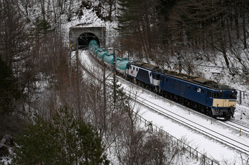 中央本線の貨物列車