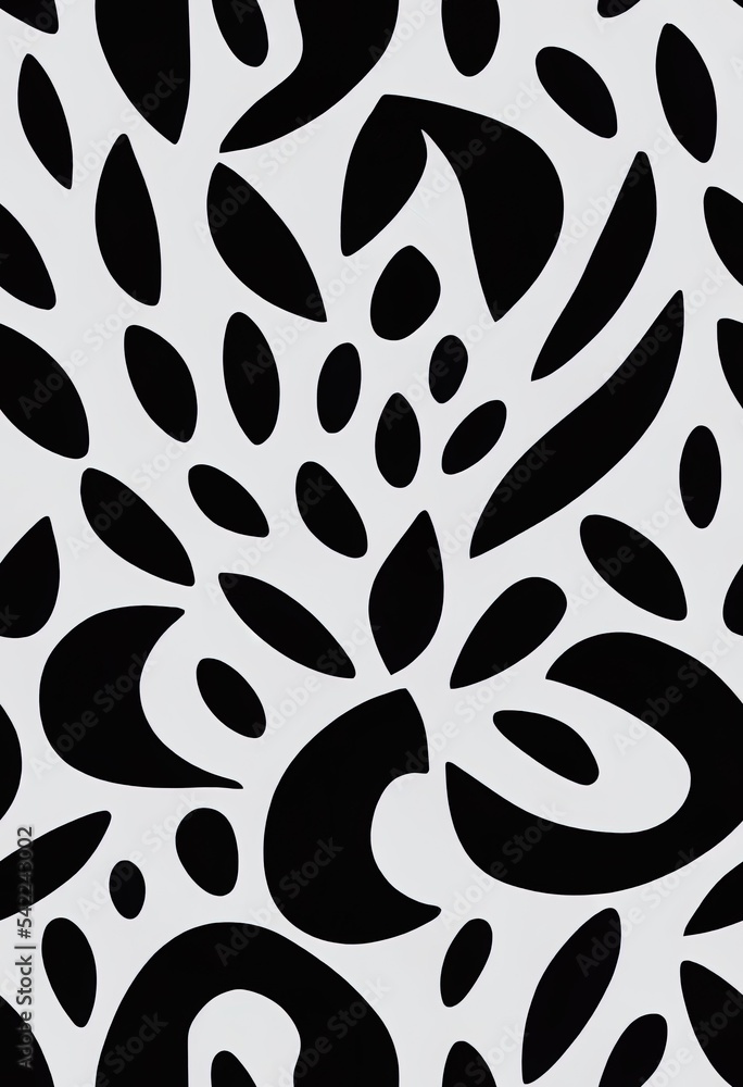 Poster leopard pattern. seamless 2d illustrated print. abstract repeating pattern heart leopard skin imitat