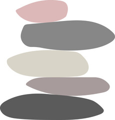 Balance colored stones. Balance concept. Zen stones Vector Illustration