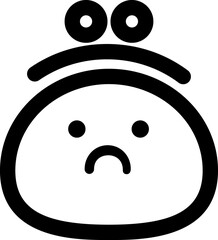 Empty wallet, financial crisis icon