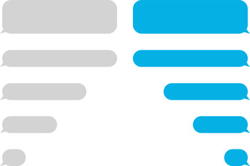 Obraz premium Message icons, dialogue. Social network chatting window vector